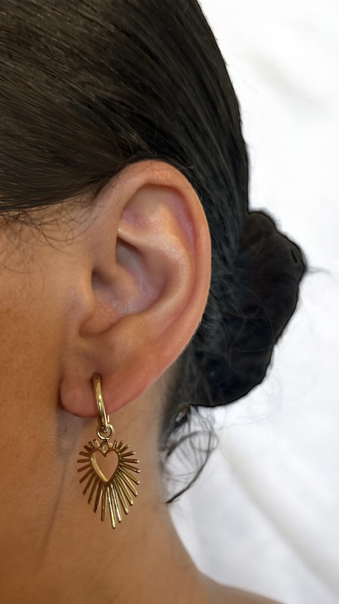 Boucles d'Oreilles Rayon de Coeur
