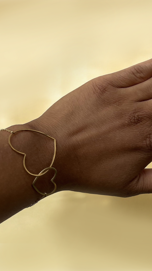 Bracelet Duo de Cœurs
