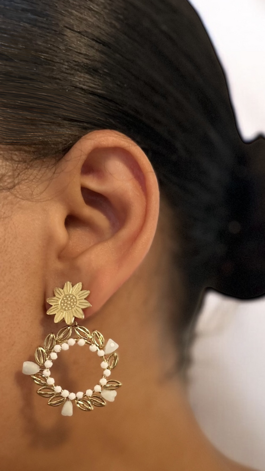 Boucles d'oreilles Lueur Florale