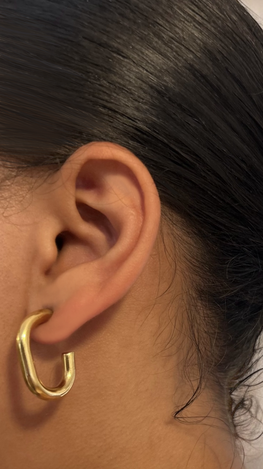 Boucles d'Oreilles Lueur en Courbe