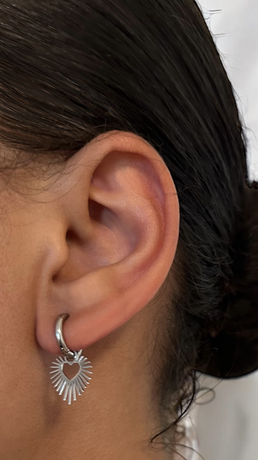 Boucles d'Oreilles Rayon de Coeur